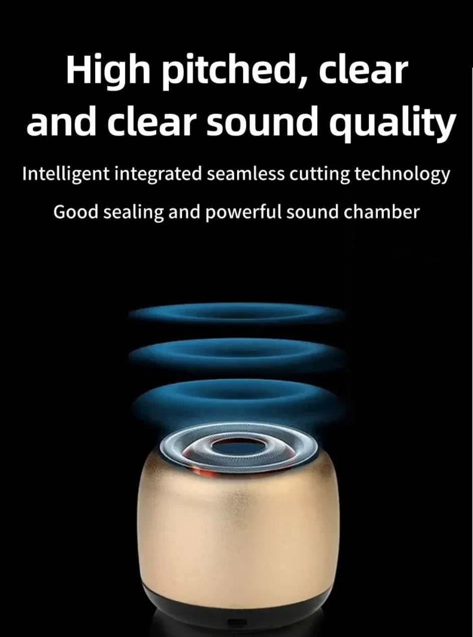 Mini Bluetooth Speaker 3D HIFI Stereo Surround Wireless Speaker Music Player Outdoor Portable USB Speaker Built-In Microphone