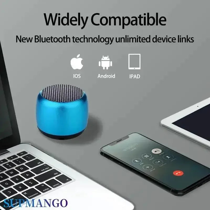 Mini Bluetooth Speaker 3D HIFI Stereo Surround Wireless Speaker Music Player Outdoor Portable USB Speaker Built-In Microphone