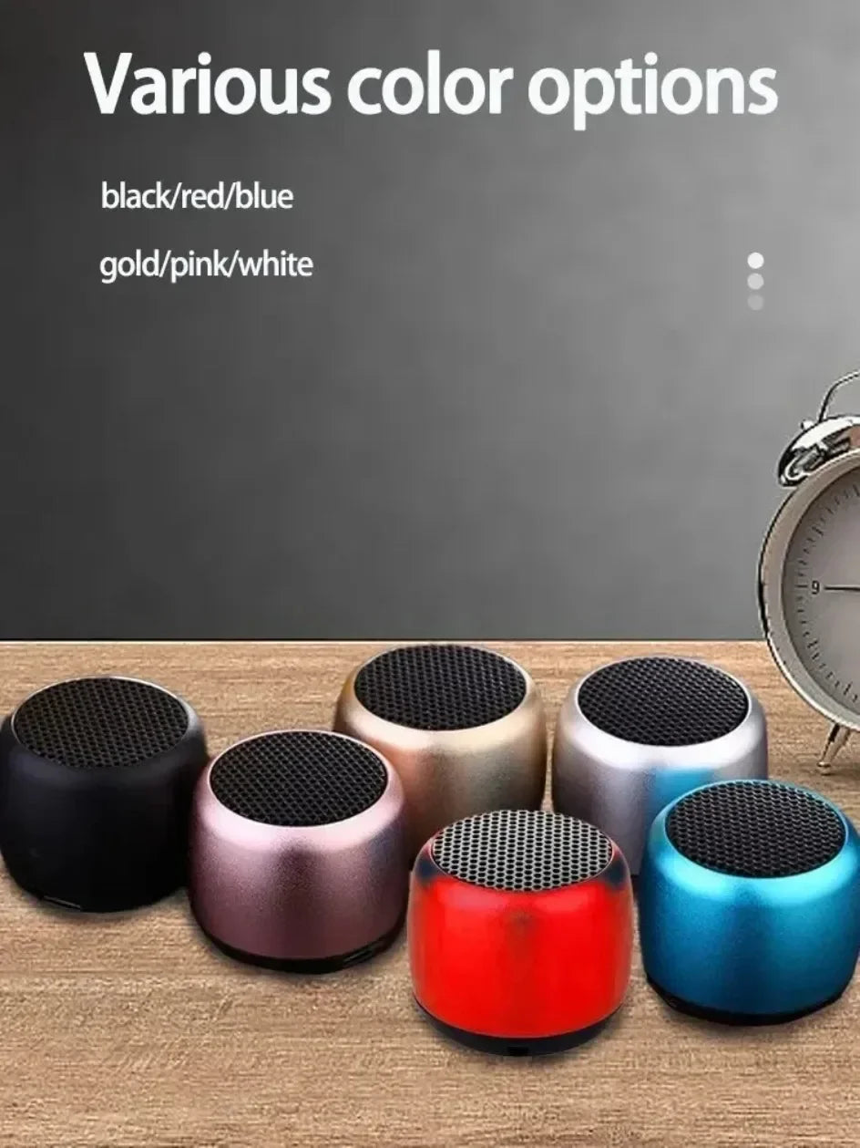 Mini Bluetooth Speaker 3D HIFI Stereo Surround Wireless Speaker Music Player Outdoor Portable USB Speaker Built-In Microphone